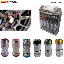 EPMAN ACORN RIM Racing Car Lug Wheel Nuts Screw M12 X1.5 / M12X1.25 20PCS For Honda FOR VOLK RAYS STEY EP-NU7000